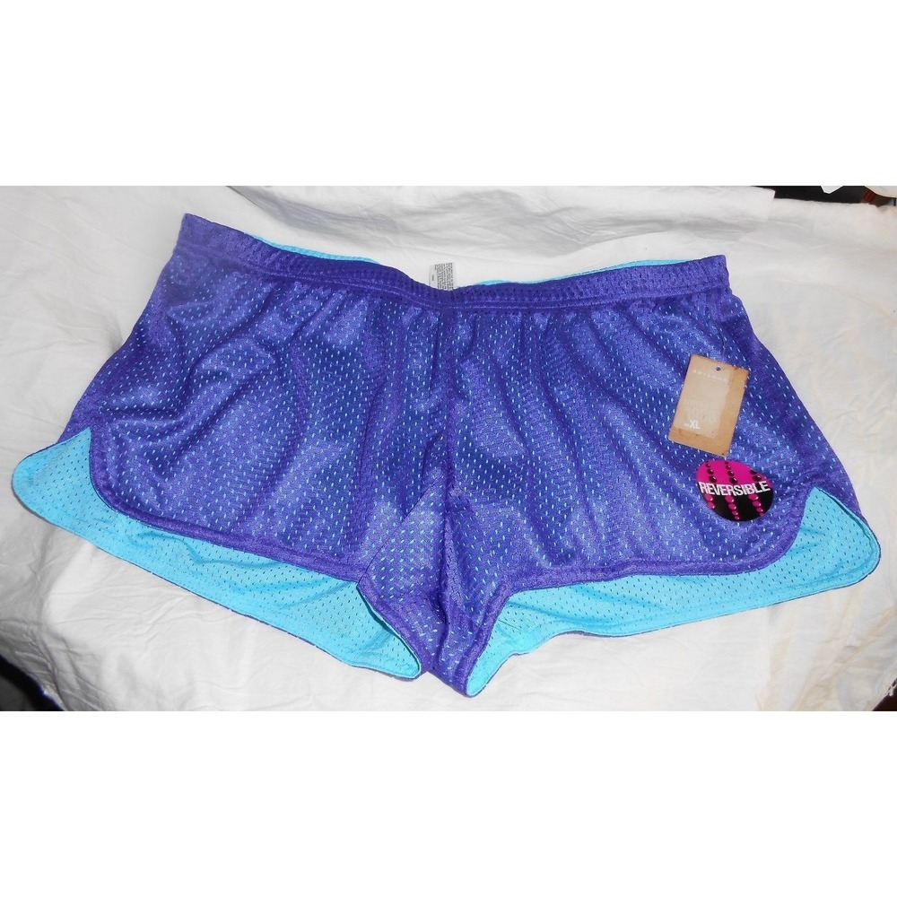 NEW Arizona Turquoise/Purple Reversible Netted Running Athletic Shorts XL XLarge